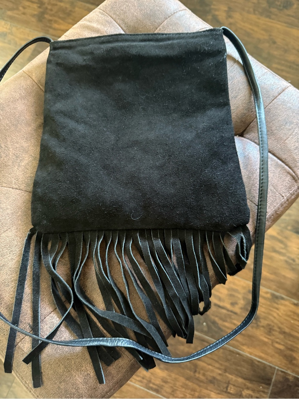 Genuine Leather Crossbody Shoulder Bag Boho Fringe Tote Style